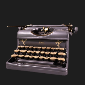 Detailed Vintage Typewriter