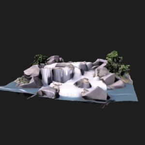 Curved Waterfall System