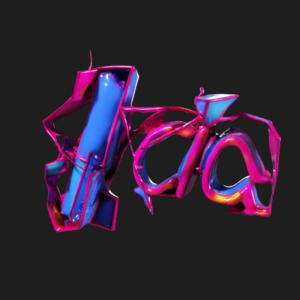 Fragmented Neon Sign